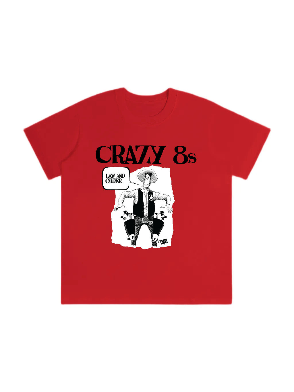 Crazy 8's Law And Order T-shirt - Red